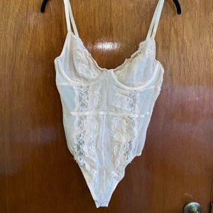Nude Bodysuit, Forever 21, Size XL